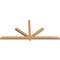 Ekena Millwork Kennewick Timber Gable Bracket, Western Red Cedar, 96"W x 44"H x 3 1/2"D x 3 1/2"F, 11/12 Pitch GBW096X44X0404KEN00SWR - alternate 4